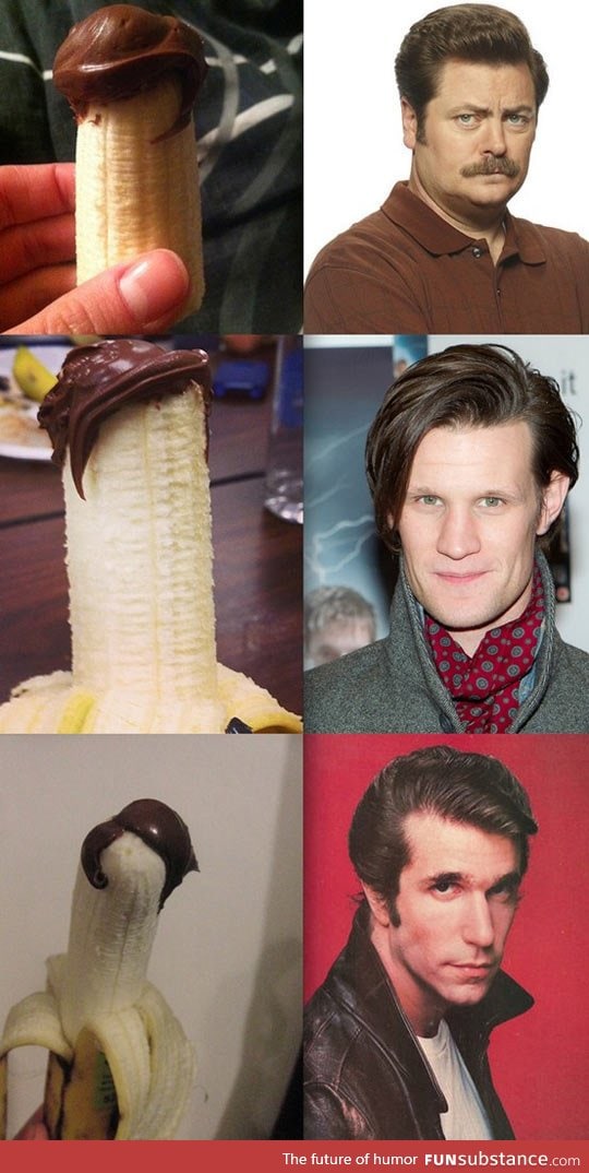 Three bananas that look like celebrities