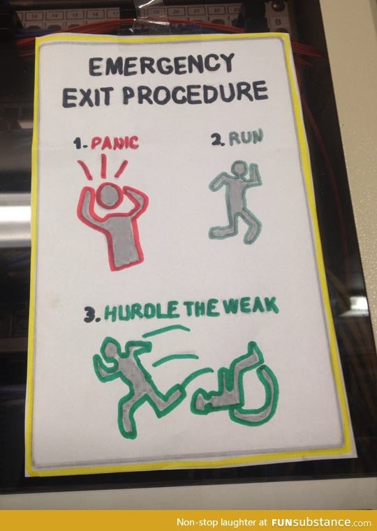 Emergency exit procedure