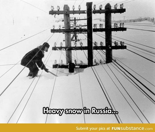 Russia during winter