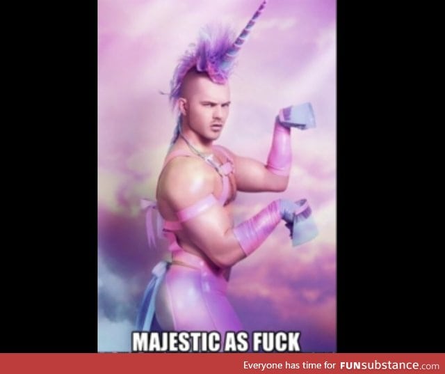 Searched "majestic as f*ck" on google..