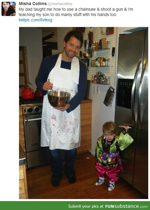 Feminist Father Misha Collins...