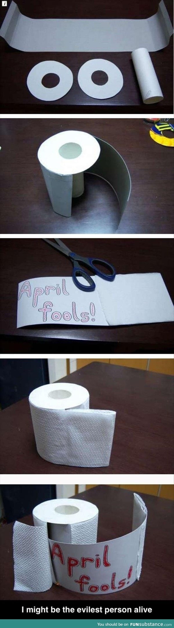 Toilet roll april fools joke