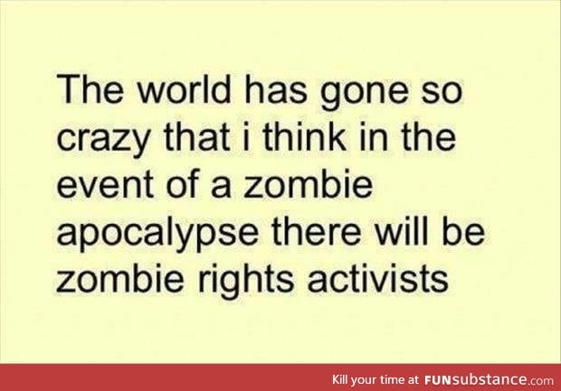 Zombie rights activists