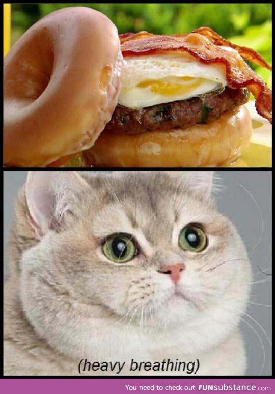 Donut bacon burger