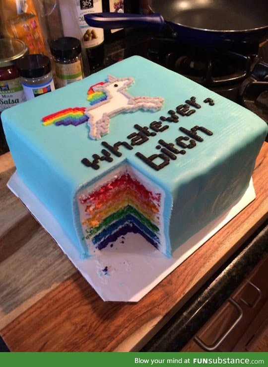 Sassy unicorn flavored cake