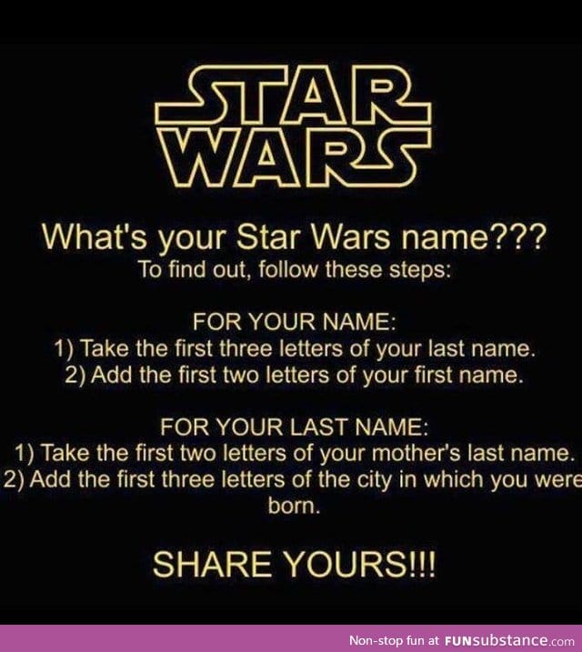 Your Star Wars Name