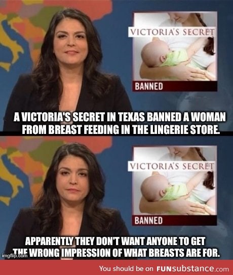 Breastfeeding in Victoria's Secret