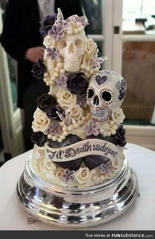 One of the greatest wedding cakes I've ever seen