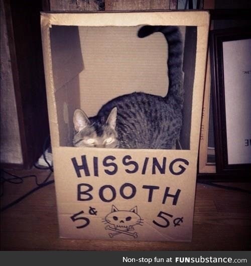 Hissing booth