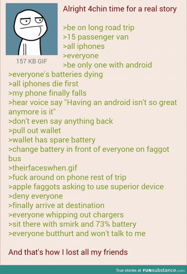 Anon uses an Android