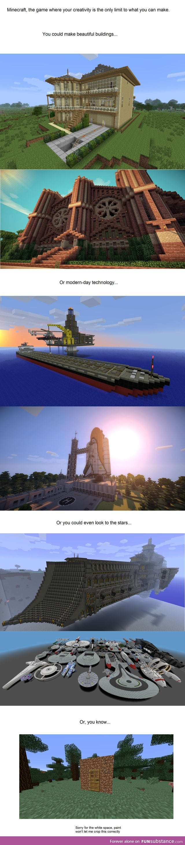 Minecraft creativity