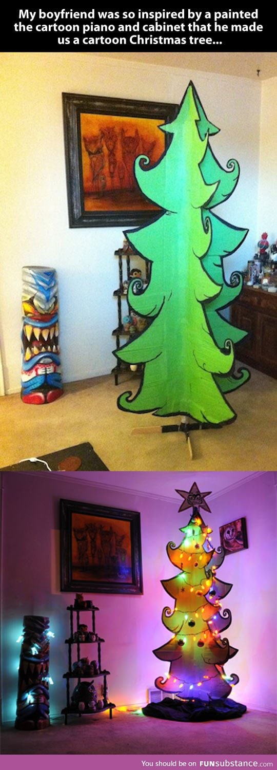 Cartoon Christmas tree