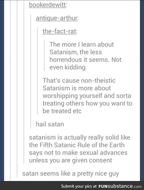 This week on "I Didnt Know I Was A Satanist"...