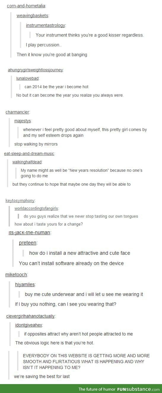 Tumblr being real smooth