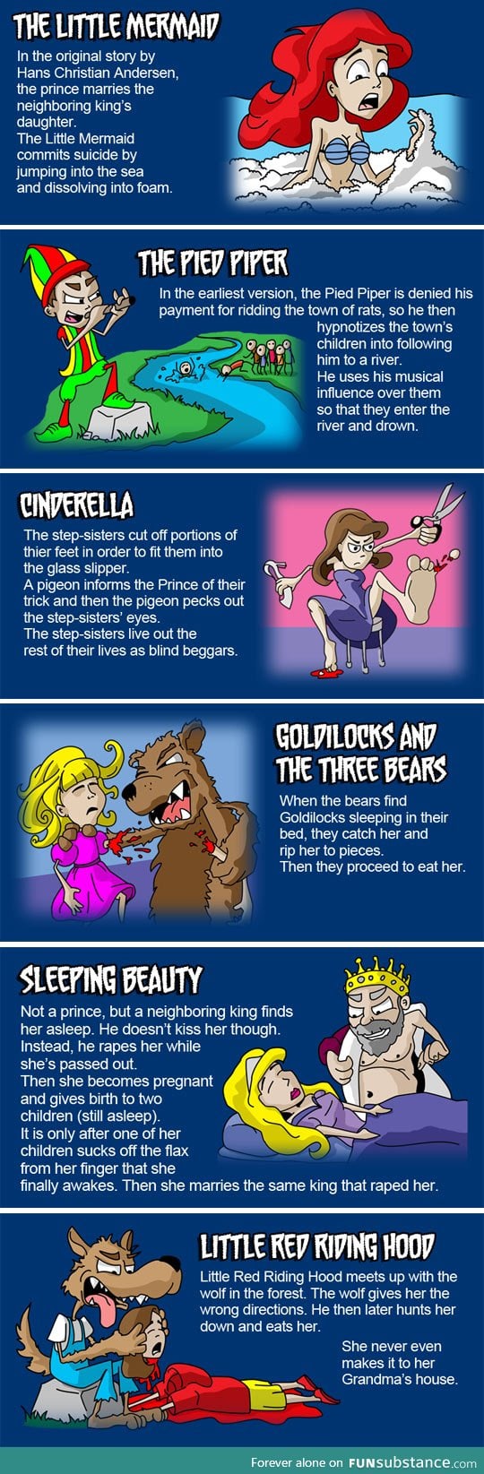 Original Fairy Tales endings