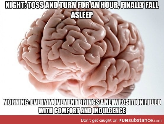 Scumbag Brain every morning