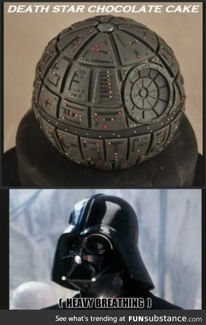 Death star chocolate cake