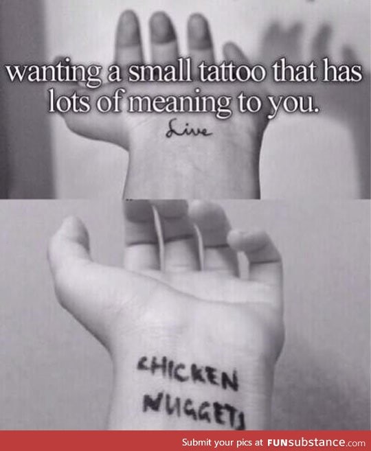 Small Tattoo With a Lot Of Meaning