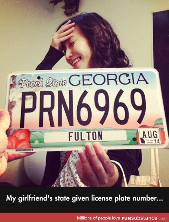 Georgia license plate