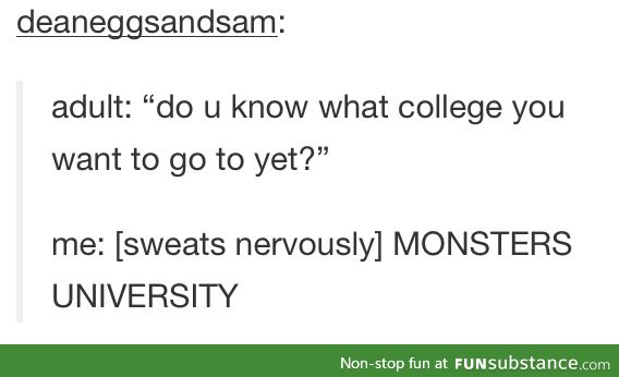 mONSTERS UNIVERSITY