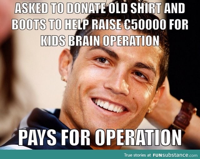 Good guy cristiano ronaldo