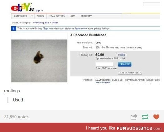 Ebay these days