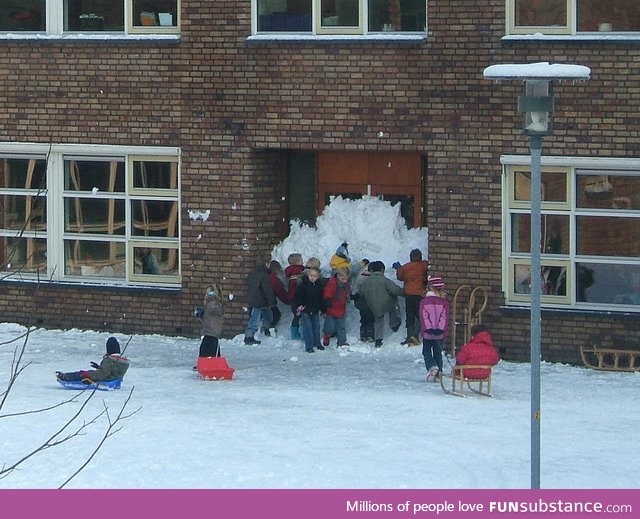 Kids work together to create eternal recess