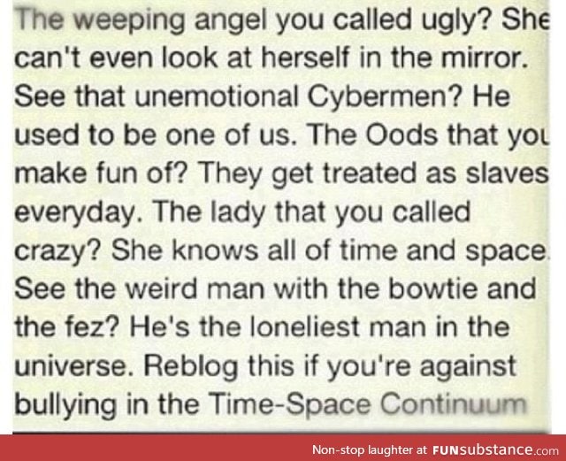 Whovian Bullying