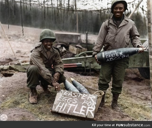 Easter eggs for Hitler, 1945