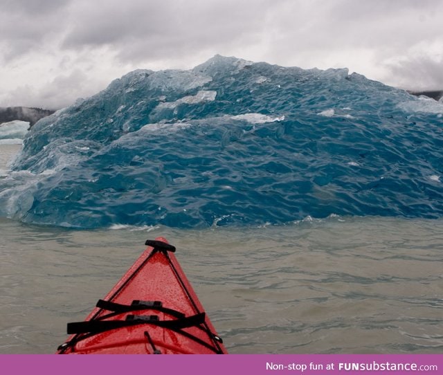 Bottom of an iceberg that just rolled over