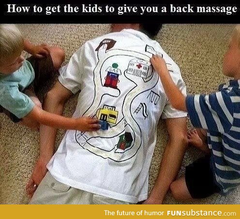 Free back massage