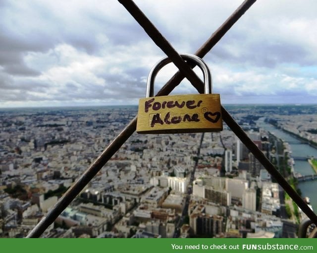 Climbed the Eiffel Tower and found this at the top