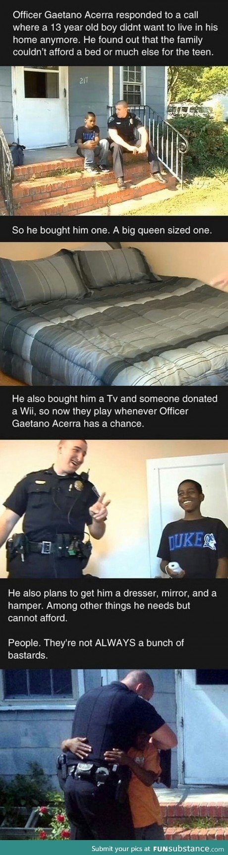 Faith in humanity restored - temporarily, at least.