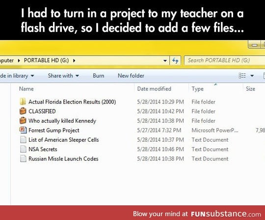 A prank on your teacher