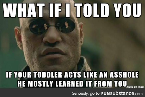 To all the parents who think their 4 year old is an asshole