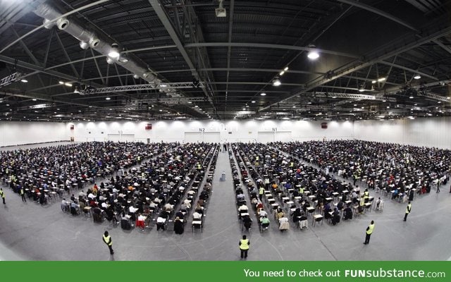 This is how we sit exams at King's College London