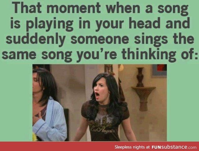 or it comes on on the radio