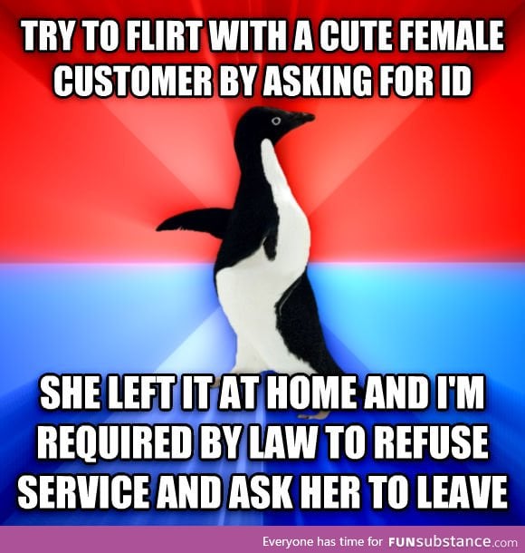 I work at a liquor store