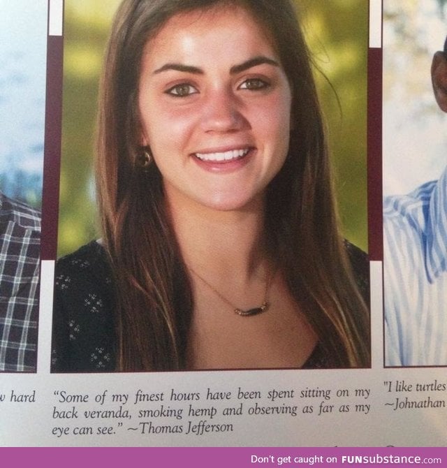 Best 2014 senior quote by US Founding Father