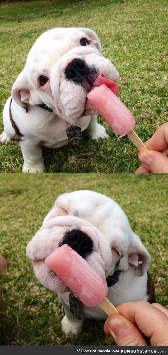 Enjoying a Popsicle