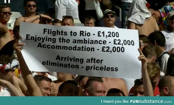 England fan at the world cup