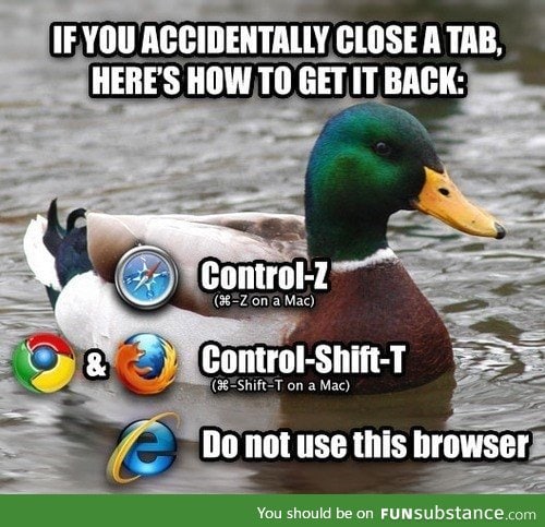 A Simple Bit of Browser Advice