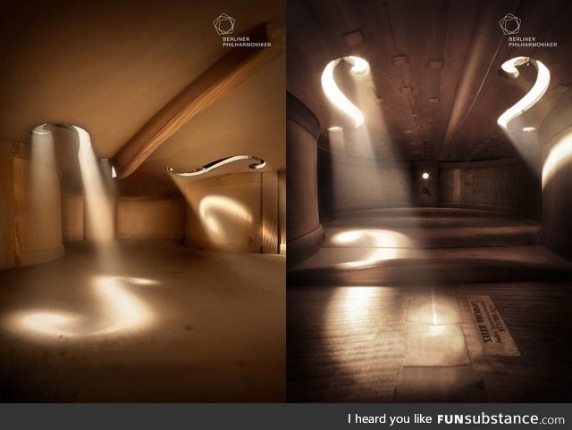 This is not a room. It's the inside of a violin.