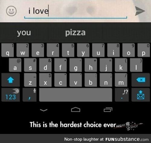 Hardest choice ever