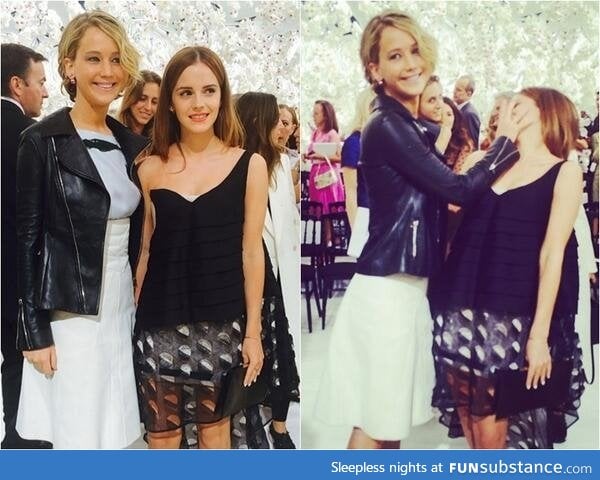 Jennifer Lawrence meets Emma Watson