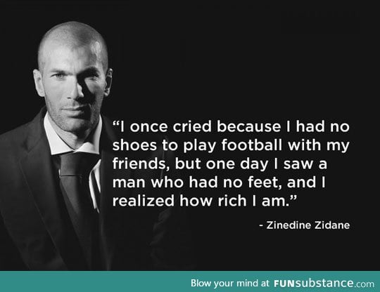 Wise words from a professional footballer