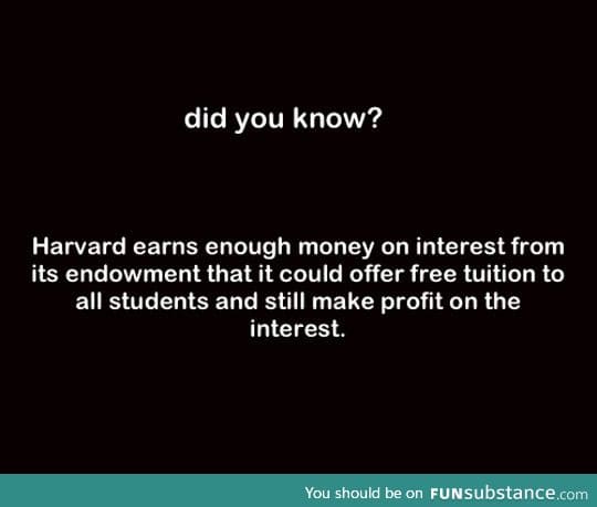 Harvard profit