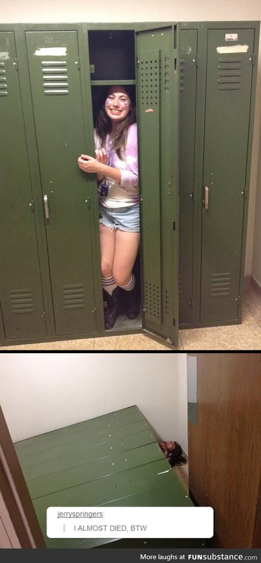 Playing in the lockers