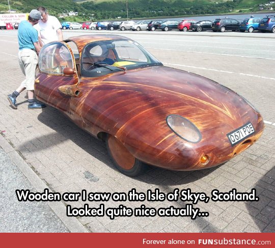 Wooden car