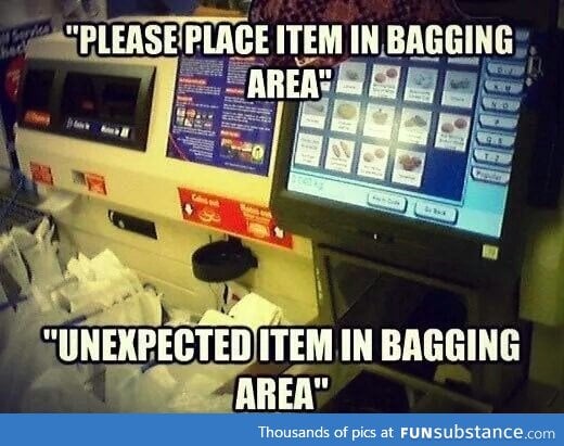 Scumbag self checkout